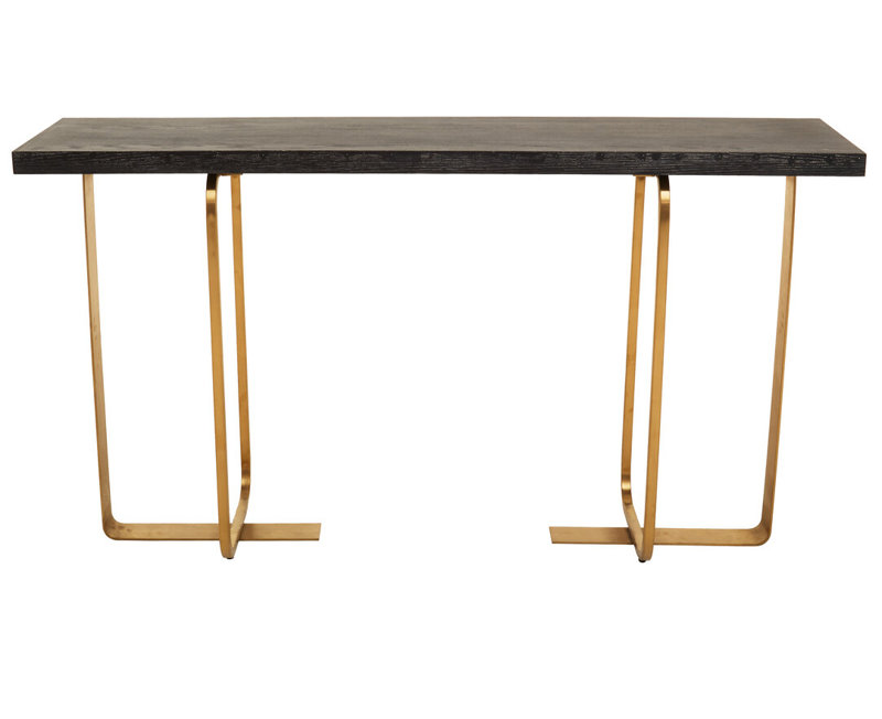 150cm Solid Wood Top Console Table