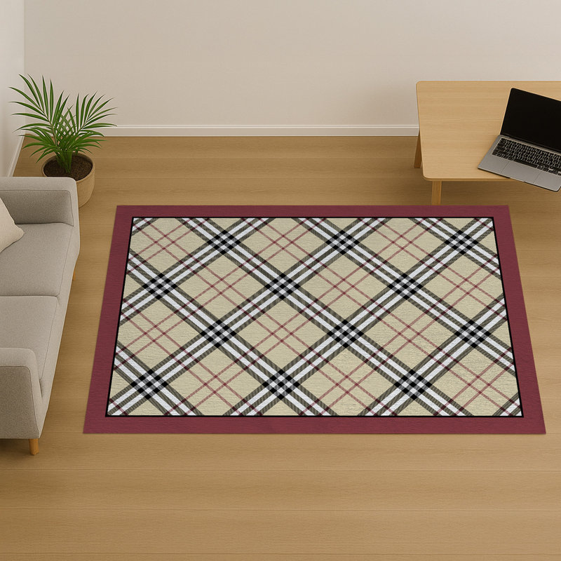 Geometric Area Rug, Runner 70 x 140 cm