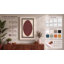 Burgundy Oval Minimalist - Wrapped Canvas-1903962216-1903962222