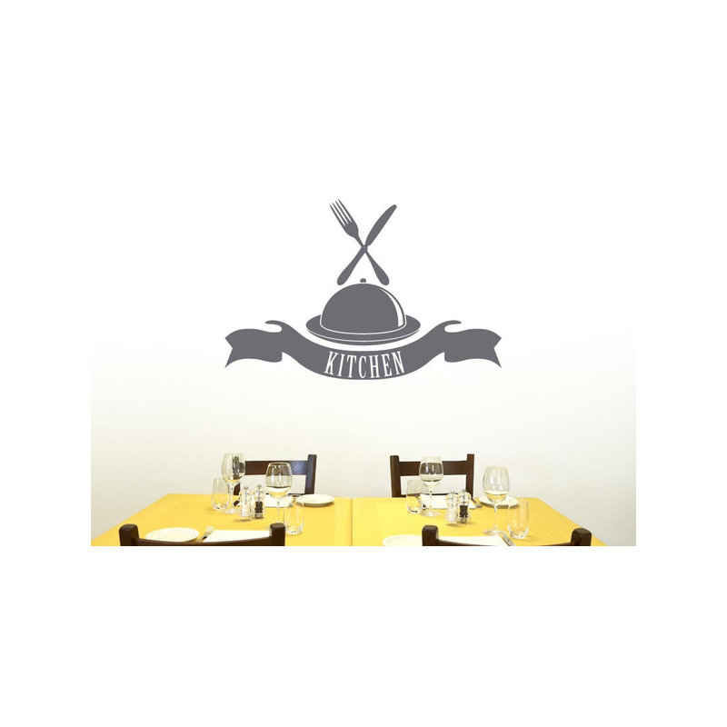 Food & Beverage Wall Decal, Large, Grey