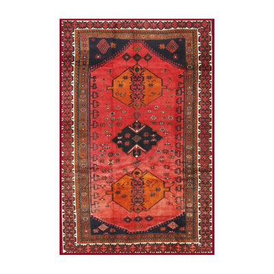 Tapis traditionnel rouge / noir