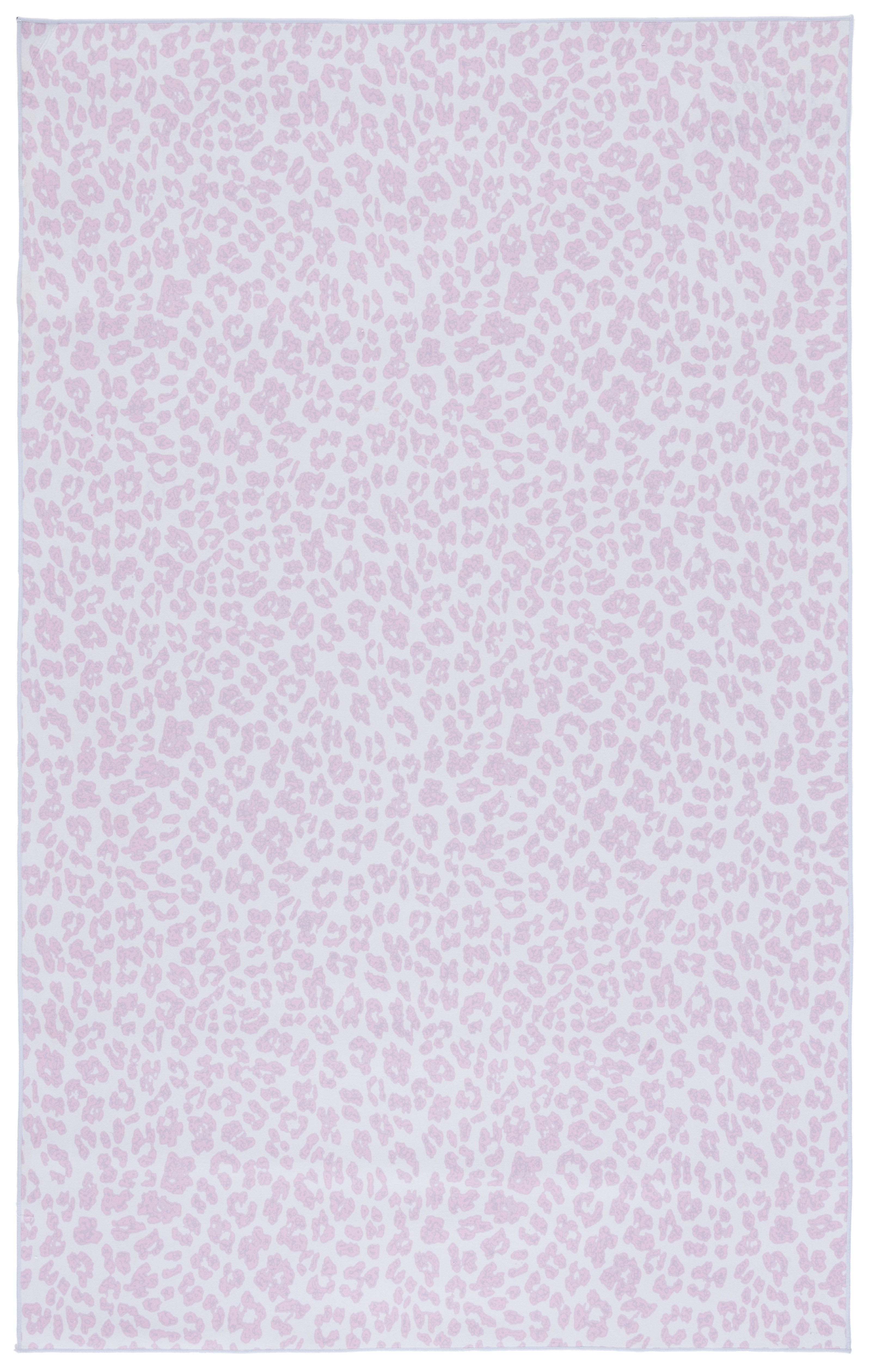 Latitude Run Faux Hide Audun Machine Washable Area Rug In Pink & White ...