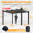 12'x 16' Aluminum Pergola with Canopy