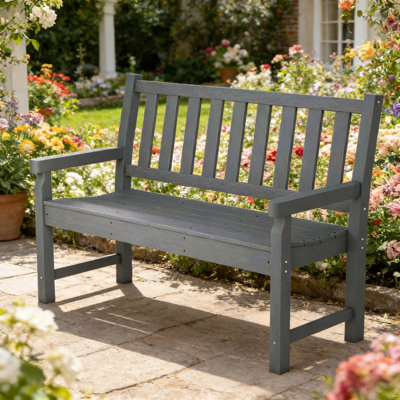 Curved Bench,Park Bench,2-Person Porch Bench,Outdoor Bench,Lawn Curved Seat
