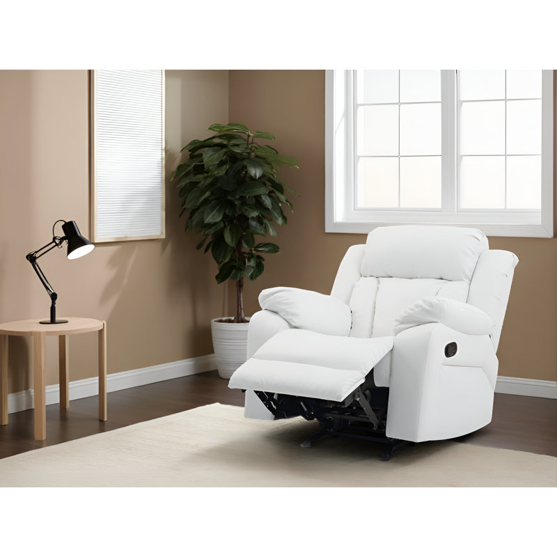 Fauteuil inclinable et berçant Novellara, Blanc