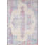 Tapis oriental rayé / abstrait fait à la main 4 x 6