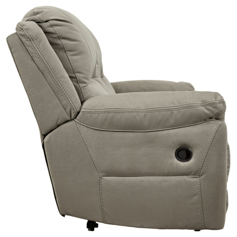 Gwenetta 93'' Faux Leather Reclining Sofa, Manual