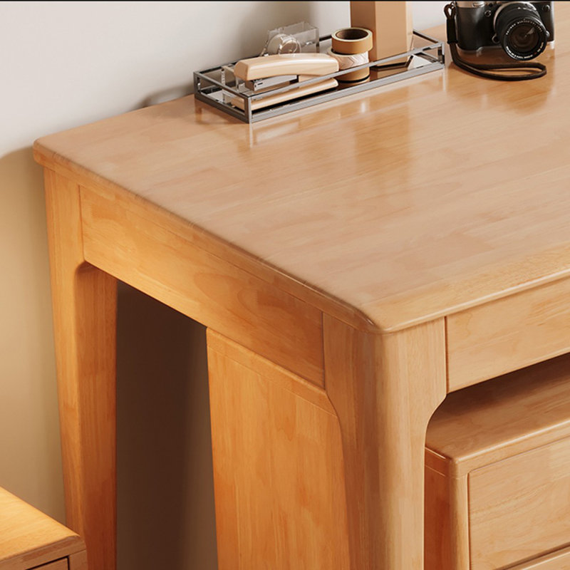 Bureaux rectangulaires en bois massif, Burlywood, H 29,53 po x l 47,24 po x P 23,62 po