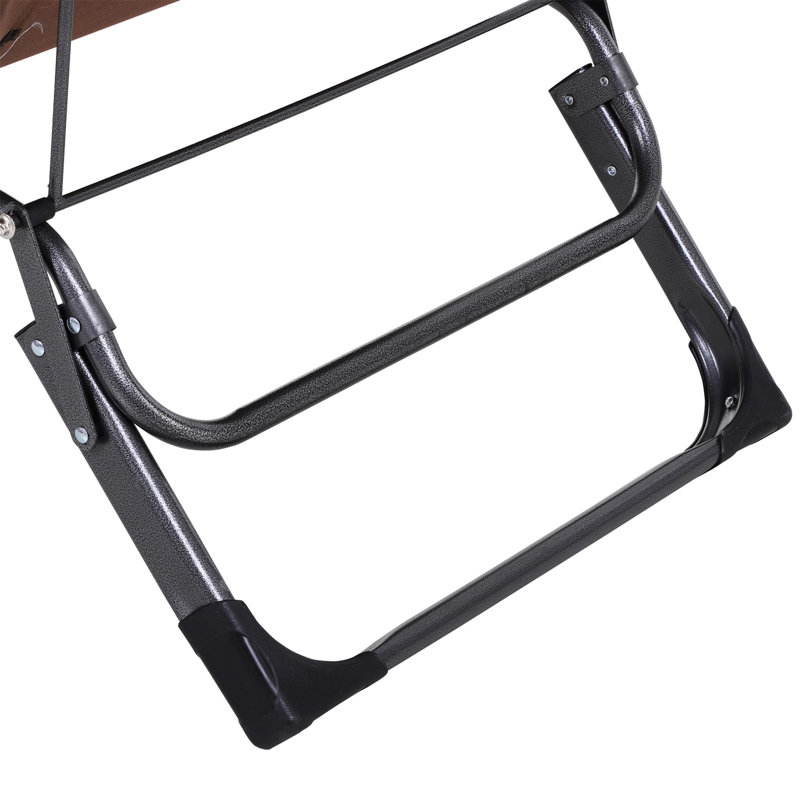 21 chaises de plage pliantes avec coussins et poches, réglables pour le patio, la pelouse, la piscine, la terrasse, l'extérieur, la chaise de piscine brune, la poche de bronzage. Pour la plage, la terrasse. Brun. Conception compacte et pliable,