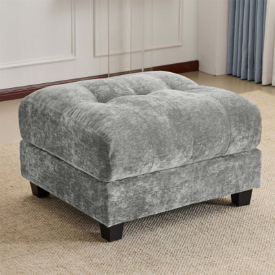 Versatile 3+1 Seating Ottoman With Adjustable Backrest And Premium Chenille Upholstery For Modern Comfort And Style