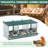 Metal Nesting Boxes for Chicken,3 Compartment Nesting Box,Galvanized steel Nesting Boxes for Hens, Easy to Assemble