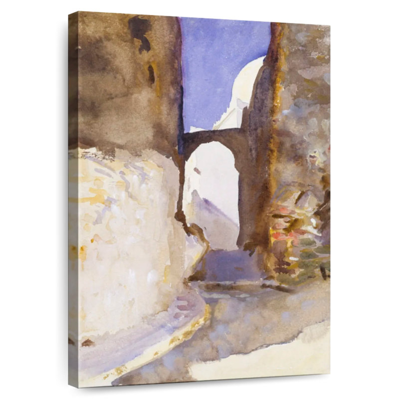 Street Tangier 1895, H 39 po x l 26 po