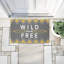 Tapis d'extérieur à imprimé désert Wild Boho, par Alison Tauber, 18 po x 30 po