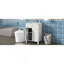 Meuble-lavabo luxueux avec lavabo en céramique et beaucoup de rangement
