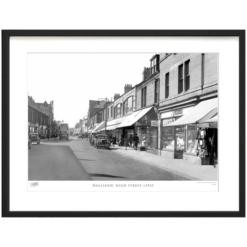 Wallsend, High Street C1955 by Francis Frith - Single Picture Frame Print, 45cm H x 60cm W x 2.3cm D