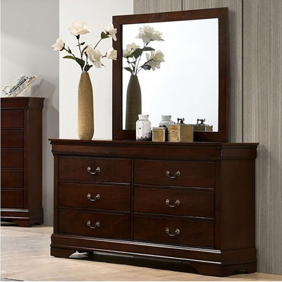 Commode 6 tiroirs avec miroir Mongey