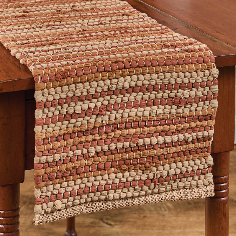 Hayfield Chindi Table Runner 13", 54" L x 13" W, Brown