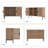 Storage Cabinet with 2 Hollow Doors and Three-Layer Shelves-418716227