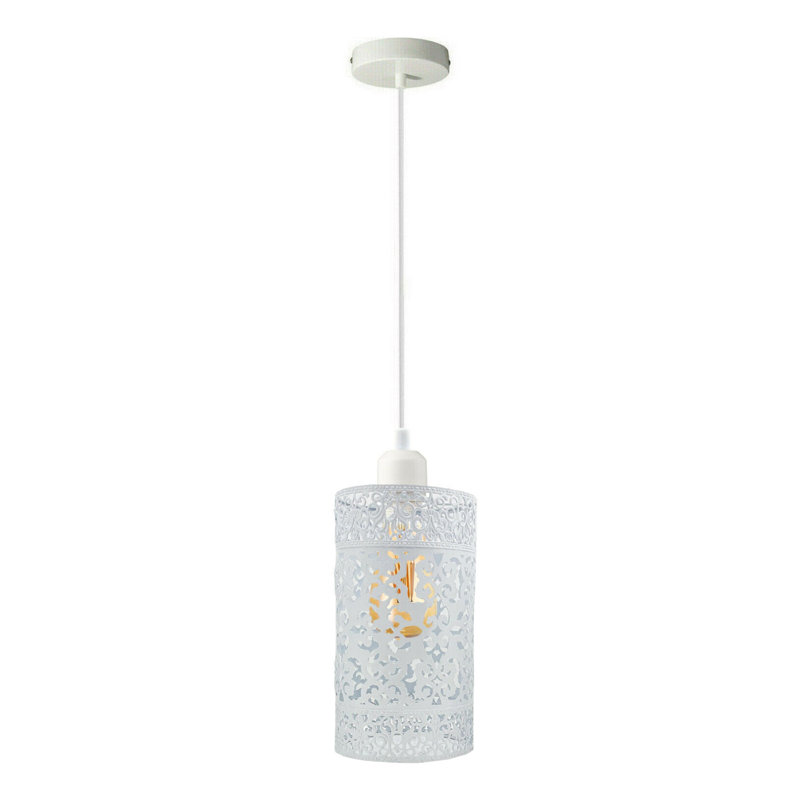 Mojica 1 - Light Single Pendant, White