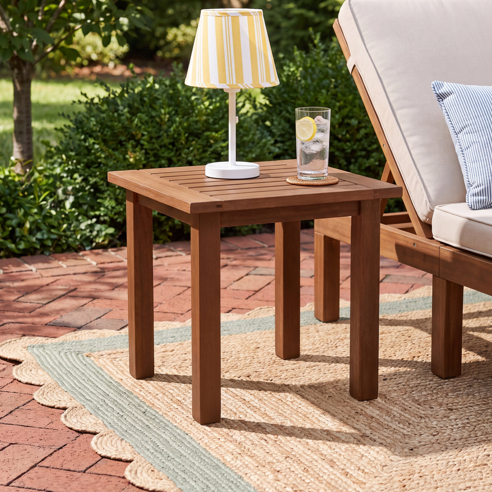 Arlen 18" Wooden Side Table