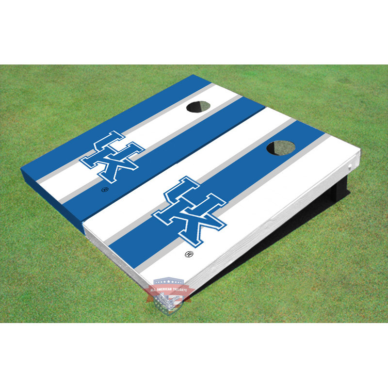 Ensemble de planches de cornhole à rayures longues 2 'x 4' NCAA