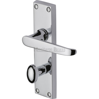Heritage Brass Heritage Door Handle for Bathroom Victoria Design