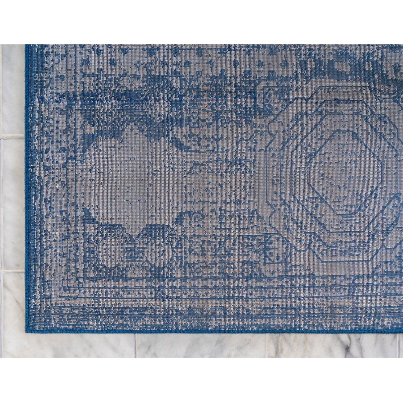 Geometric Area Rug, Round 91cm