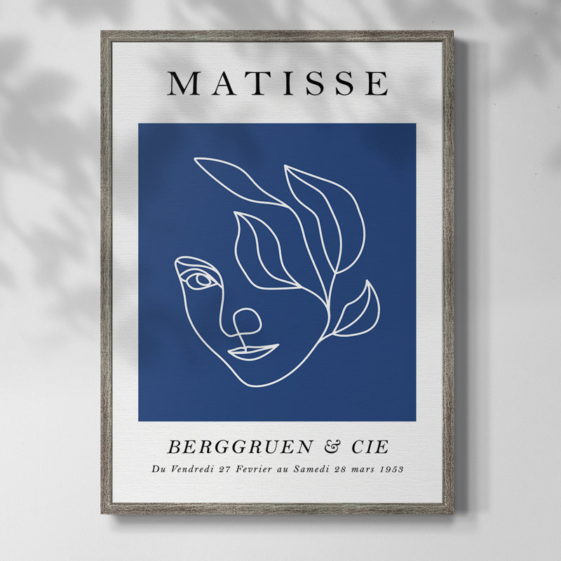 Matisse CEC, reproduction d'art encadrée - bois massif, H 30 po x l 24 po
