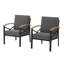 Ensemble de 2 chaises d'extérieur avec coussins-1653311950