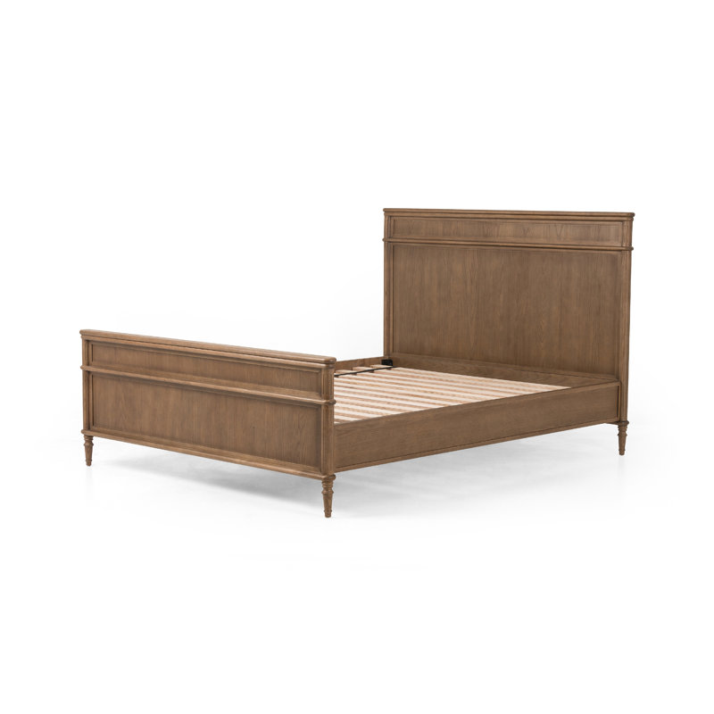 Toulouse Solid Wood Bed, Queen, Toasted Oak