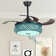 Jasveen 42'' Bluetooth Ceiling Fan with Dimmable LED Lights and Music Player