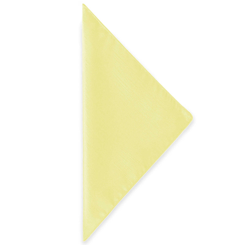 Zhora Silk Square Napkin, Cornsilk