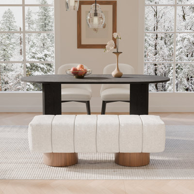 Nancy  4 - Person Double Pedestal Dining Set
