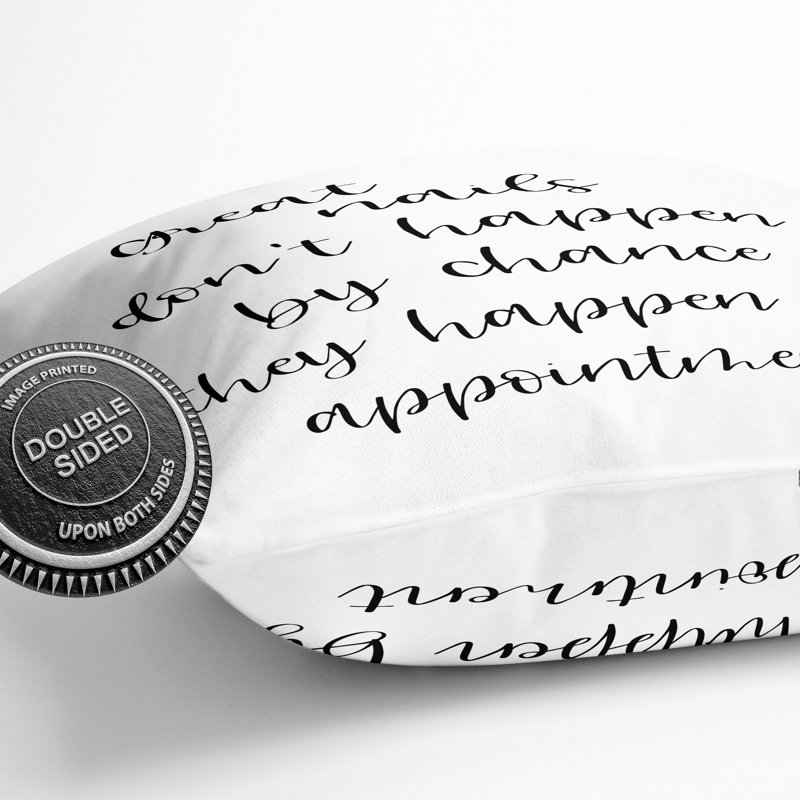 Great Nails Typography Square Throw Cushion, 55cm H x 55cm W x 20cm D