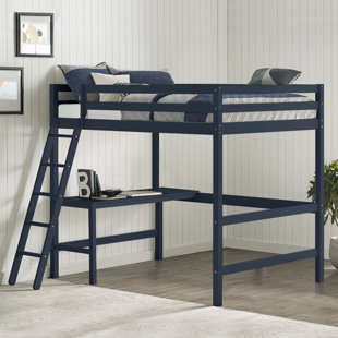 Harold Full Platform Loft Bed with Built-in-Desk