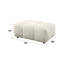Repose-pieds Loanna, lin beige LV04044
