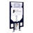 StormOn Dual-Flush Elongated Wall-Mount Toilet with Glazed Surface (Seat Included)-55826896