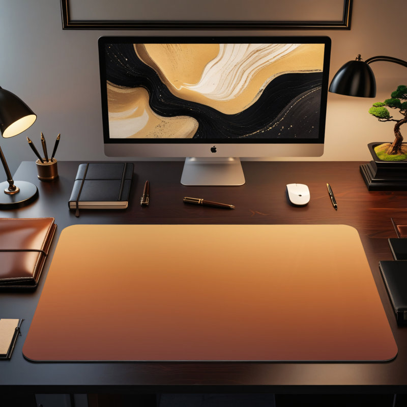 Polyester Desk Pad, 14.4x12.1