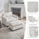 Redenius Boucle Upholstered Accent Arm Chair With Ottoman