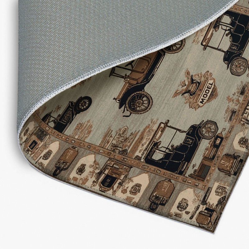 Tapis intérieur et extérieur gris Transport, Rectangle 4pi x 6 pi