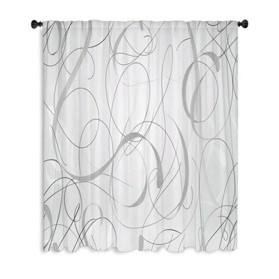 Maazin Sheer Curtain Single Panel