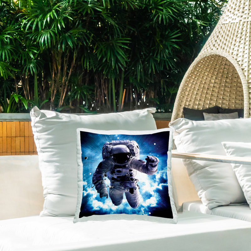 Stupell Industries Give Me Some Space Astronaut Printed Outdoor Throw Pillow Design By Logic Nerds