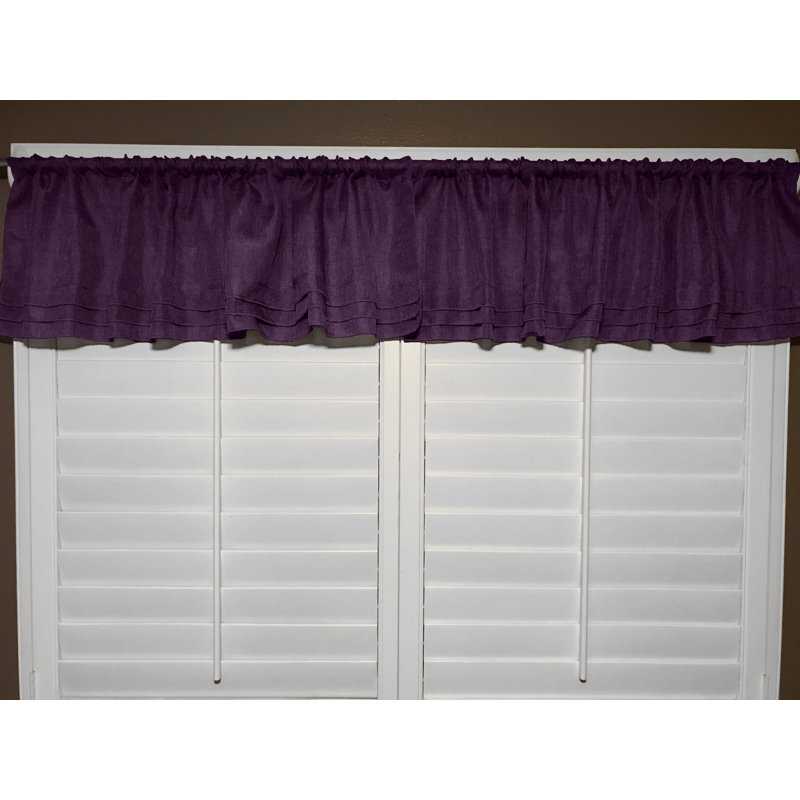 Piaf Tailored Window Valance, Blue
