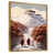 Toile avec cadre flottant or