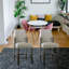 Chaise parsons Turton en tissu Turton