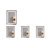 26X20 Inch Bathroom Medicine Cabinet With LED Mirror, Anti-Fog, Waterproof, 3000K~6000K Single Door Lighted Bathroom Cabinet With Touch Swich, Dimmable,Recessed Or Surface Mount (Left Door)