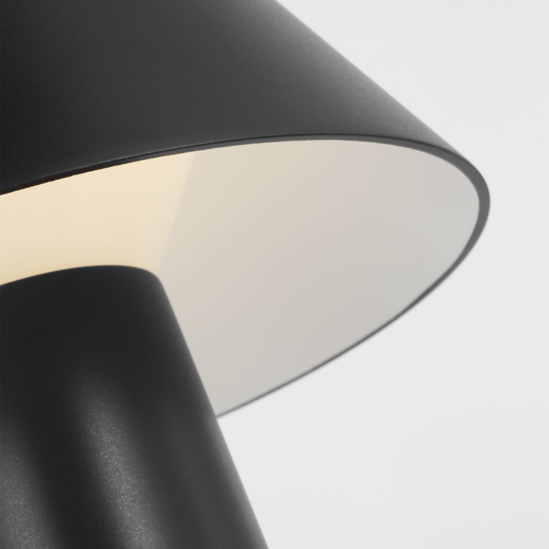 Sesa Short Accent Rechargeable Table Lamp, Black
