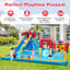 Parc aquatique gonflable avec ventilateur mural 750W