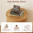 Fluted Round Side Table for Small Spaces, Mid Century Modern End Table with Sliding Tambour Door and Storage Shelf,Wood Nightstand(Natural)-1851925121-1851925120