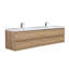 Ensemble de meuble-lavabo mural double 59 po Benetice